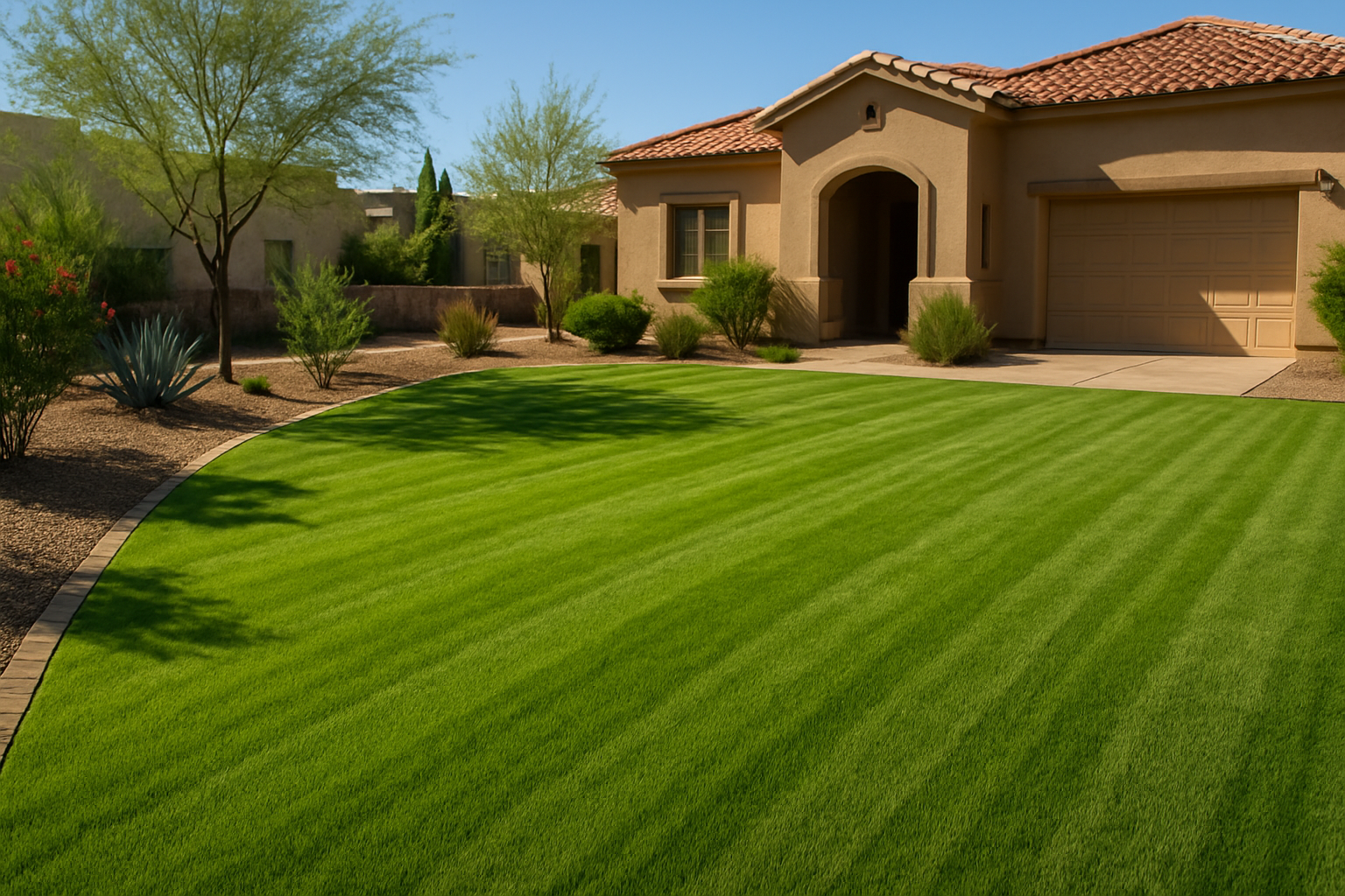el-paso-mowing-lawn-desert-summer Mowing Height for a Hot High Desert Summer in El Paso